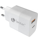 CARGADOR DE PARED GAN LEOTEC LECSPH30W2W 1XUSB TIPO-C 1XUSB 30W