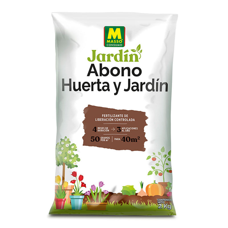 ADUBO PARA HORTA E JARDIM 2KG 231802 MASSÓ (O RÓTULO NÃO ESTÁ EM