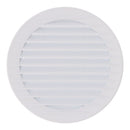 GRELHA DE VENTILAÇÃO REBATÍVEL REDONDA COM MOSQUETEIRO Ø120MM ABS