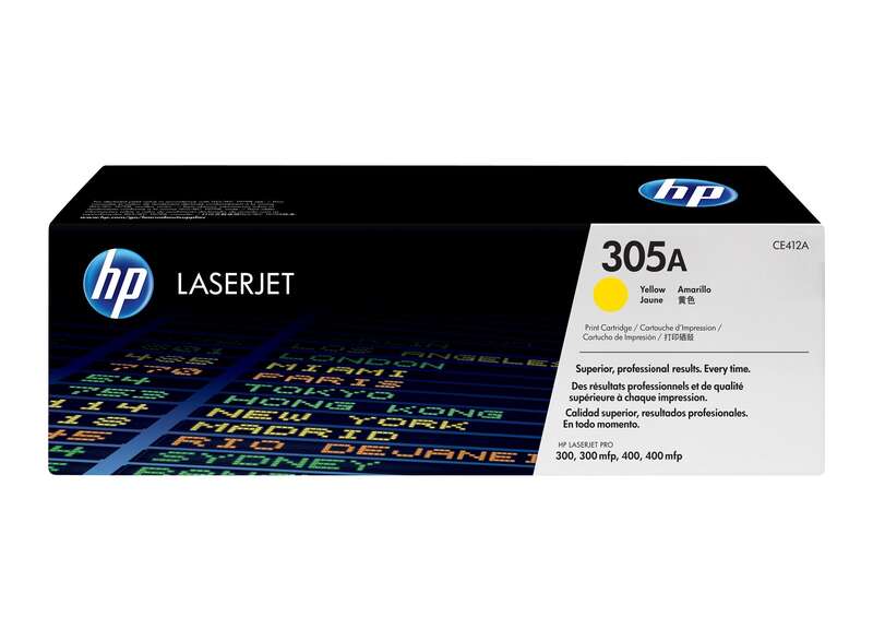 TONER ORIGINAL HP 305A AMARELO CE412A