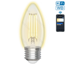 LÂMPADA DE FILAMENTO INTELIGENTE WI-FI WB C35 E27 (TRANSPARENTE)