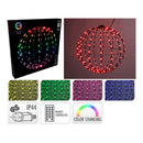 BOLA DE METAL DOBRÁVEL, COM 168 LEDS RGB Ø40 CM