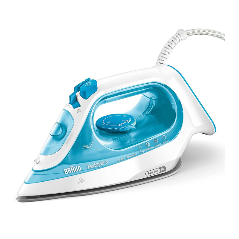 Braun TexStyle 3 Steam Iron SI 3053 Blue Base de cerâmica 2400 W