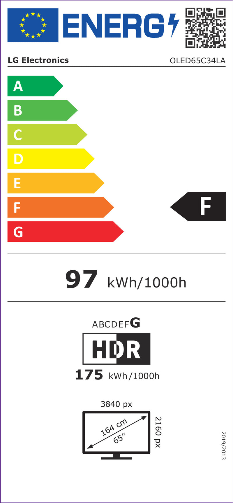 LG OLED evo OLED65C34LA 165,1 cm (65")