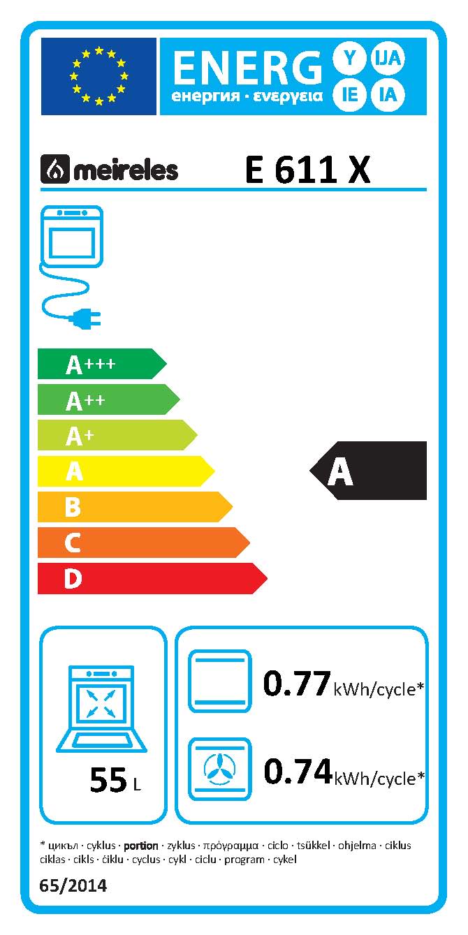 MEIRELES - FOGÃO ELÉCTRICO E 604 W.1