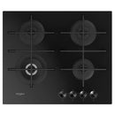 Whirlpool GOWL 628/NB placa Preto Embutido 59 cm Gás 4 zona(s)