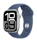 APPLE WATCH SERIES 10 46MM SILVER ALUMINIUM CASE WITH DENIM SPORT