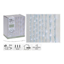 CORTINA 320 LEDS BRANCO FRIO COM 5 FUNÇÕES LED 1X2M
