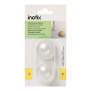BATENTE ADESIVO FLEXIVEL TRANSPARENTE (BLISTER 2 UNID.) INOFIX