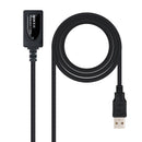 Nanocable 10.01.0211 cabo USB 5 m USB 2.0 USB A Preto