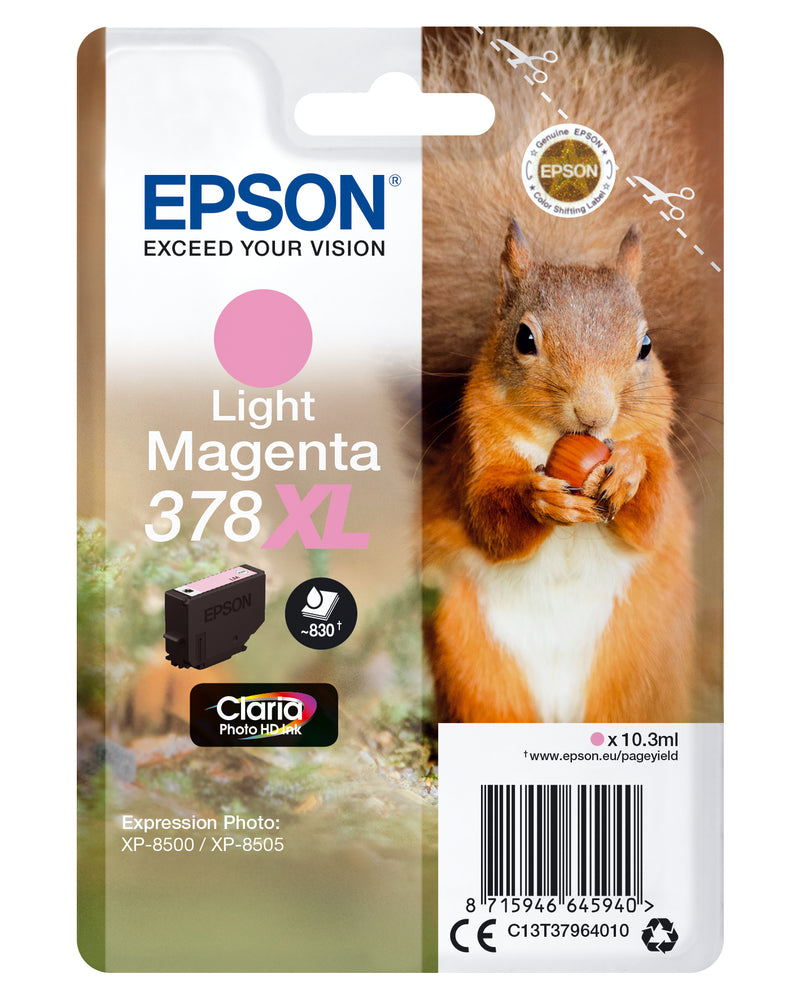 TINTEIRO EPSON 378XL LIGHT MAGENTA CLARIA PHOTO HD XP-85XX - C13T