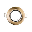 ANEL DE HALOGÊNIO METÁLICO. OSCILANTE. COR OURO VELHO. Ø8,4CM