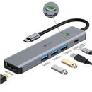 DOCKING USB TIPO-C LEOTEC LEDS05 3XUSB 1XUSB TIPO-C PD 1XHDMI GRI