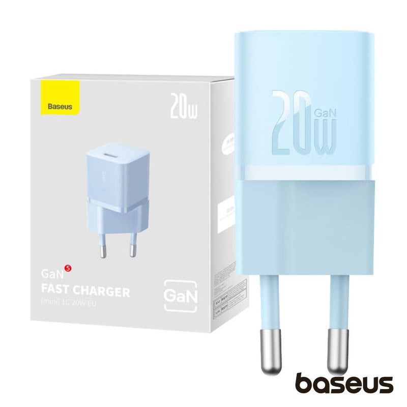 ALIMENTADOR COMUTADO MINIATURA USB-C 20W GAN5 BASEUS