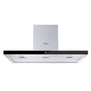 MIDEA CHAMINE 90CM 800M3H VIDRO PRETO/INOX (A)