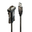 Lindy 42855 cabo de série Cinzento, Transparente 1,5 m USB Type-A