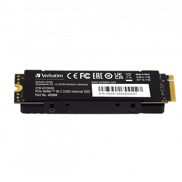 VERBATIM SSD VI7000 2TB PCIE NVME M.2 (7000MBS) CDISSIPADOR