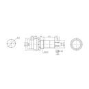 INTERRUPTOR UNIPOLAR BASE REDONDA 1A 250V CORES SORTIDAS