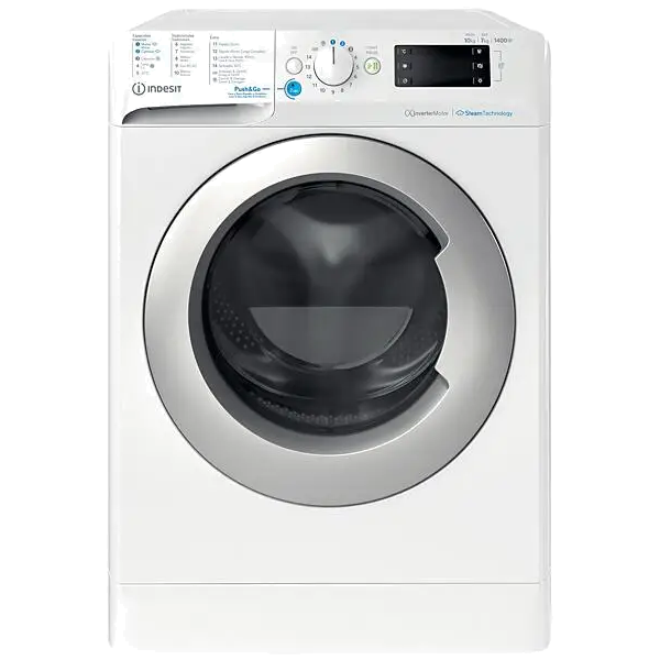 MÁQUINA DE LAVAR E SECAR ROUPA INDESIT BDE-107436-WSVS