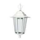 CANDEEIRO DE TETO EM ALUMÍNIO E VIDRO IP44 E27 60W COR BRANCO Ø19