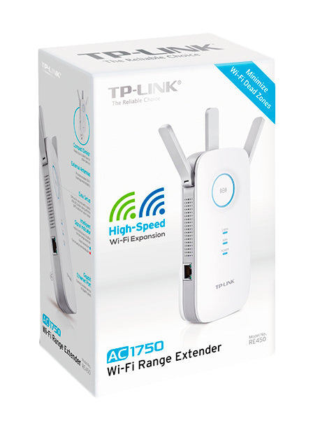 TP-Link RE450 Repetidor de rede Branco 10, 100, 1000 Mbit/s