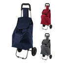 CARRINHO DE COMPRAS COM DUAS RODAS 33 L, CORES VARIADAS