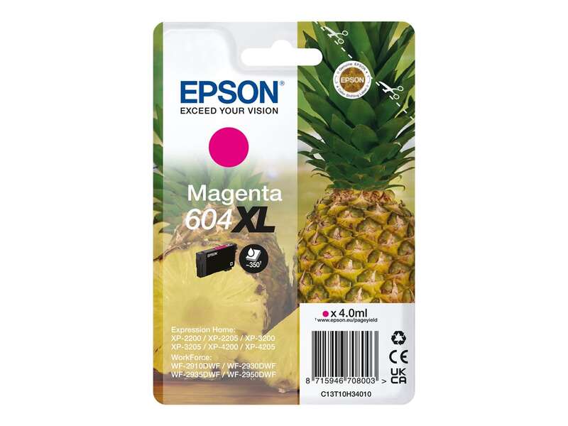 Epson 604XL tinteiro 1 unidade(s) Original Rendimento alto (XL) M