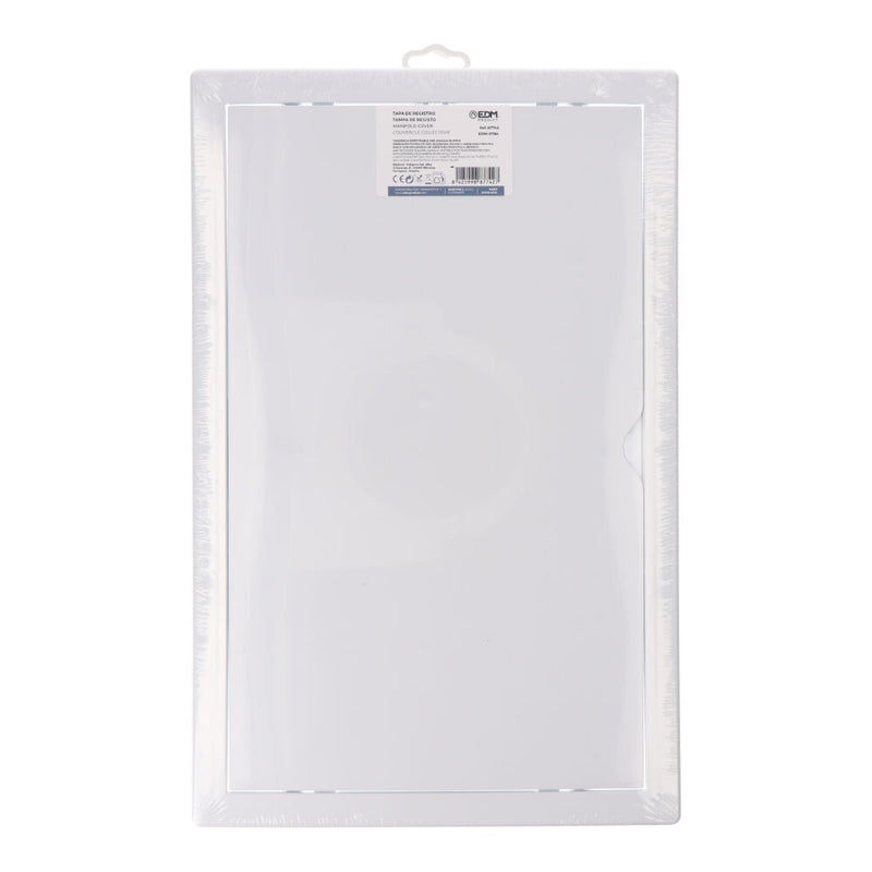 TAMPA COLETOR RECTANGULAR ABS RETANGULAR 25X40CM BRANCO