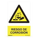 SINAL PERIGO ´´RIESGO DE CORROSION´´ (PVC 0.7MM) 30X40CM NORMAL