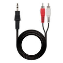 Nanocable 10.24.0305 cabo de áudio 5 m 3.5mm 2 x RCA Preto