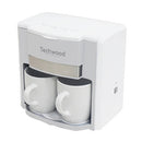 CAFETEIRA COM CAPACIDADE PARA 2 CHÁVENAS DA TECHWOOD BRANCO