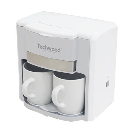 CAFETEIRA COM CAPACIDADE PARA 2 CHÁVENAS DA TECHWOOD BRANCO