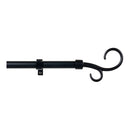KIT VARÃO PARA CORTINADOS BACULO EXTENSÍVEL DE 110 A 200CM PRETO
