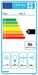 Teka GFG 2 Embutido Branco 388 m³/h