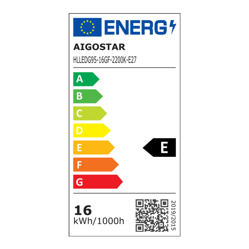 LÂMPADA DE FILAMENTO LED (MBAR) G95 E27 16W