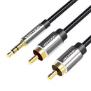 CABO VENTION BCFBJ JACK 3.5 MACHO - 2X RCA MACHO 5M PRETO