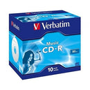 VERBATIM CD-R AUDIO 16X 80MIN PACK 10