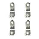 ÂNGULO DE REFORÇO AN24, AÇO INOXIDÁVEL, 30 X 30 X 16 MM. 4 UNIDAD