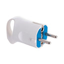 FICHA TIPO F 4,8MM 16A 250V T/TL BRANCA. COM ANEL PARA FACILITAR