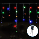 SOLAR ICICLE (WAVE) LUZES DE CORDAS PLANAS, RGBY, 3M+5M*0,6M
