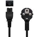 CABLE ALIMENTACIÓN TRÉBOL NANOCABLE 10.22.0302-L200 SCHUKO MACHO