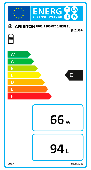 Ariston PRO1 R 100 VTD Vertical Tanque (armazenamento de água) Si