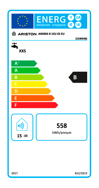 ARISTON - TERMOACUMULADOR ANDRIS R 15UREU