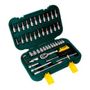 JOGO 45 PCS. DE SOQUETES E ACESSORIOS DE 1/4´´ CROMO VANADIO EK4