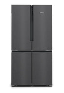 FRIGORÍFICO AMERICANO SIEMENS 1,83X91X73.1MT 605LT NF PRETO INOX