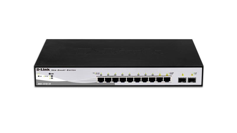 8-PORT 101001000MBPS GIGABIT SMART SWITCH + 2 SFP PORTS