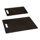 KIT COM 2 TABUAS DE COZINHA EM POLIPROPILENO COR PRETO 25X15X0,8C