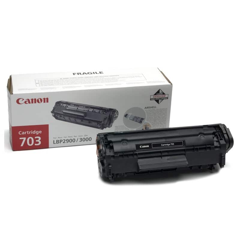 703 - CARTRIDGE PRETA PARA LBP-2900  3000 (2,000 PRINTS COM 5%)