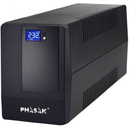 SAI LÍNEA INTERACTIVA PHASAK 600 VA LCD 600VA 2 SALIDAS FORMATO T