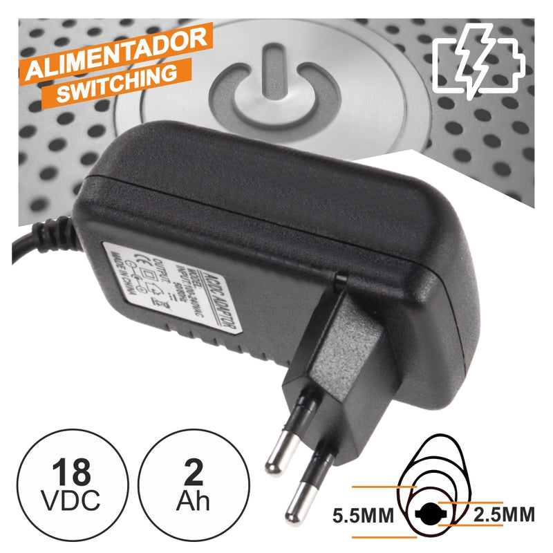 ALIMENTADOR SWITCHING 18V 2A